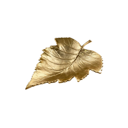 金色樹葉托盤