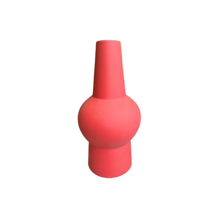 顏釉花器(桃紅)