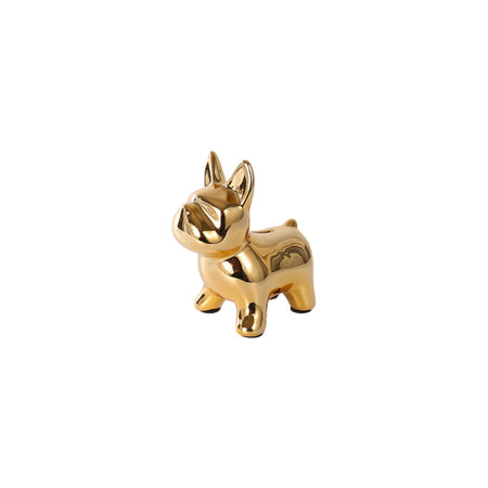 鬥牛犬存錢筒(鍍金)