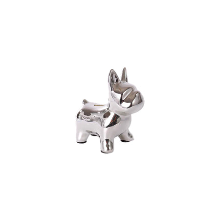 鬥牛犬存錢筒(鍍銀)