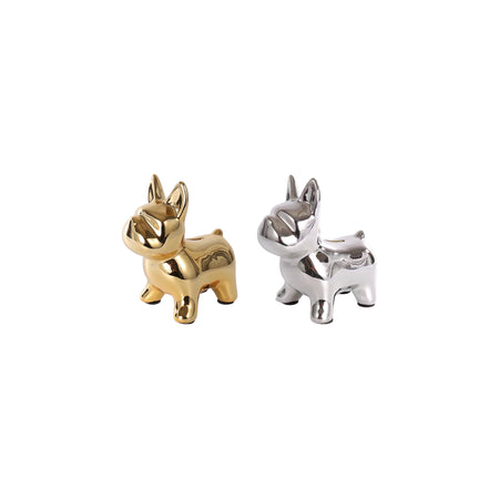 鬥牛犬存錢筒(鍍金)